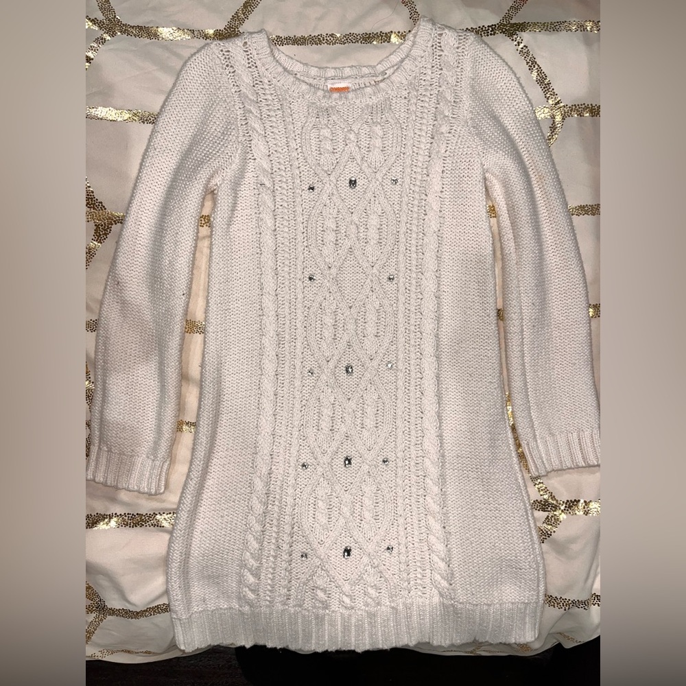 Ivory Gymboree, sweater, dress, size 6